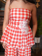 Scarlet Gingham Co-ord Set
