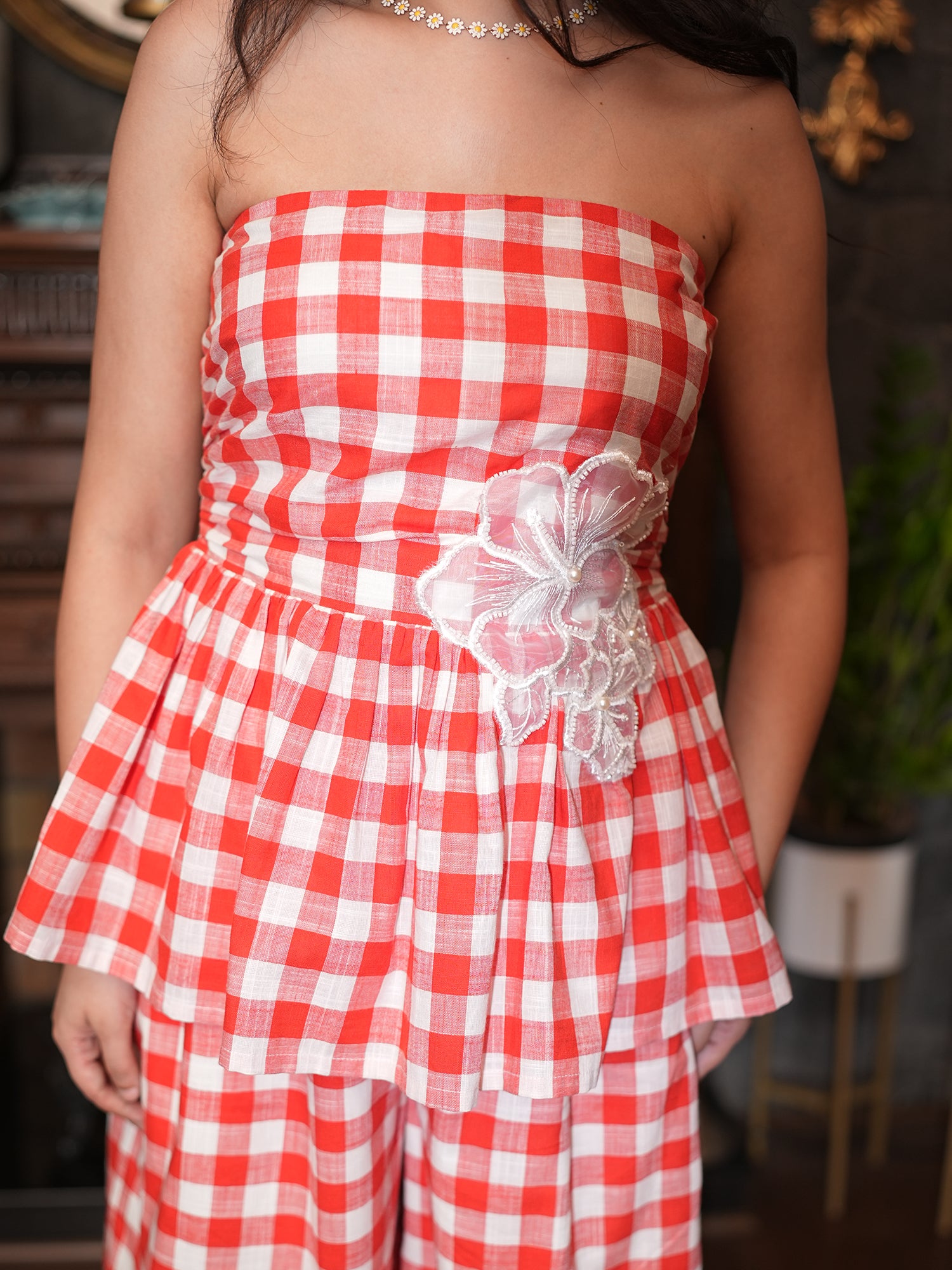 Scarlet Gingham Co-ord Set