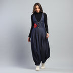 Indigo Bloom Jumpsuit - Ash And Amber