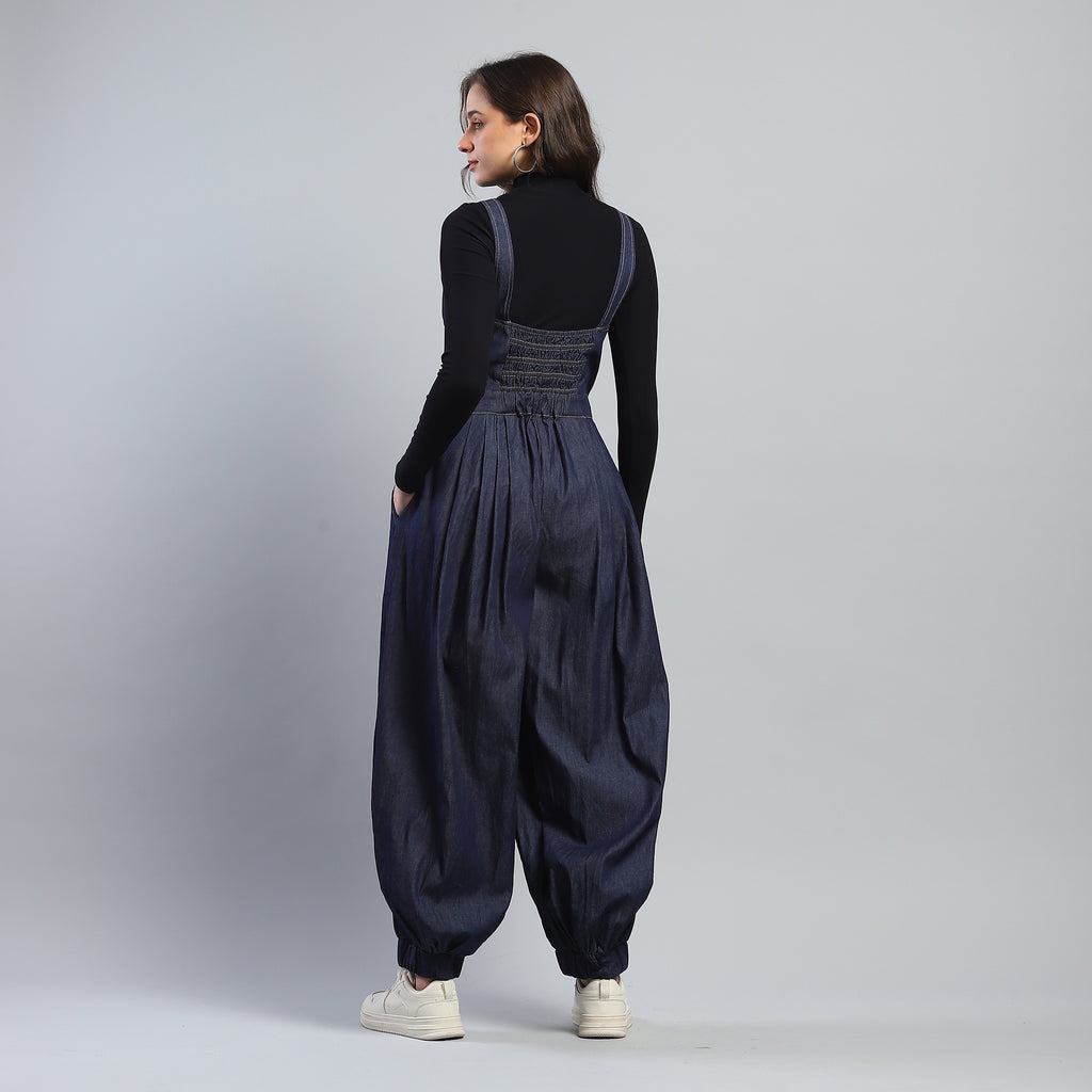 Indigo Bloom Jumpsuit - Ash And Amber