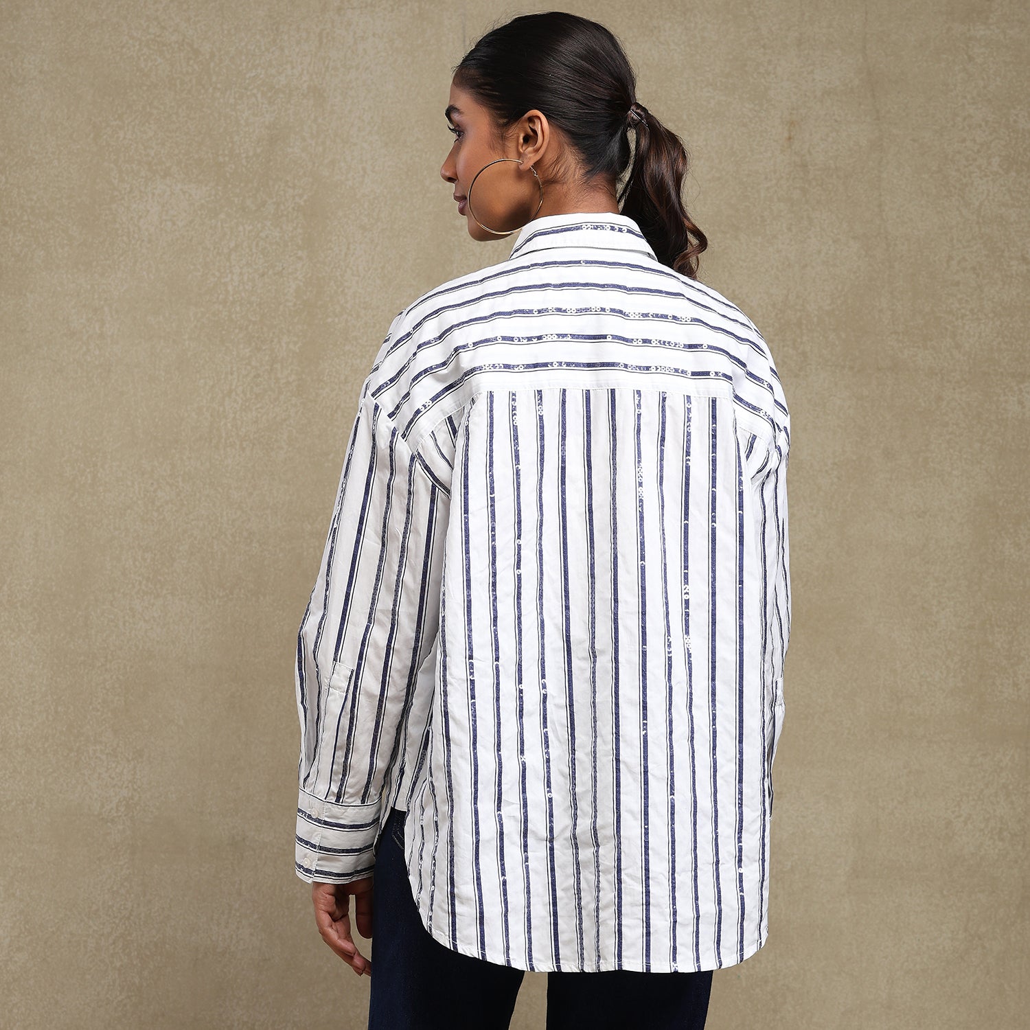 Stripe Sequence Shirt - Ash And Amber
