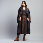 Yara Check Midi Dress - Ash And Amber