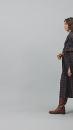 Yara Check Midi Dress