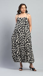 Luna Leopard Bubble Dress - Ash And Amber