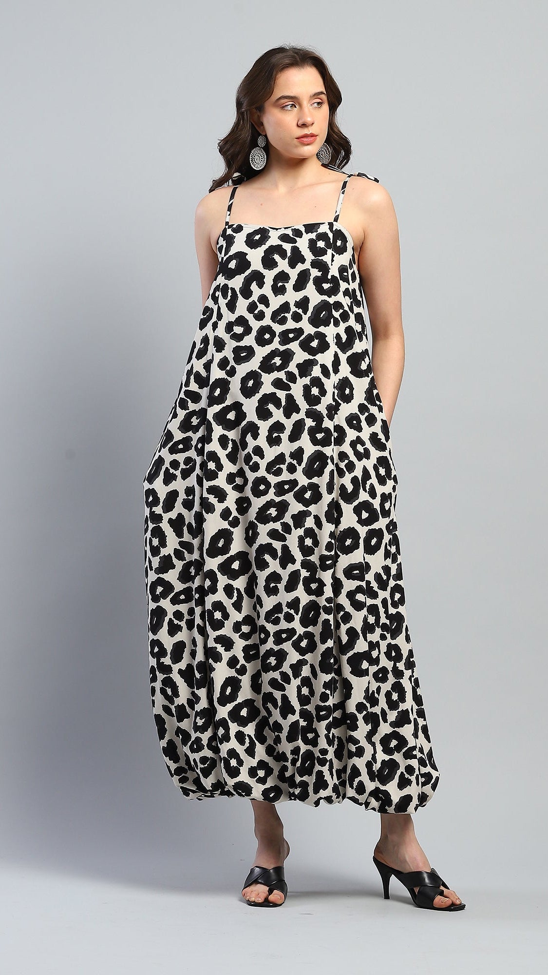 Luna Leopard Bubble Dress - Ash And Amber